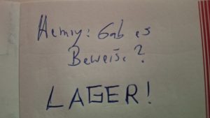 Kurzer Gedankenflash