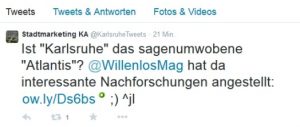 Willenlos: Twitter-Artikel